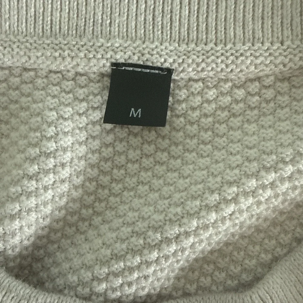 Lululemon Textured Knit Crewneck Sweater Mens Med Ivory M3DQBS